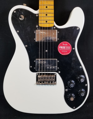 Squier Classic Vibe '70s Telecaster Deluxe HH Electric Guitar, Maple Fingerboard, Olympic White