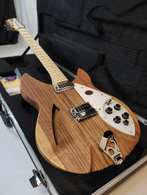 Rickenbacker 330 Electric Guitar, Thin-Line Semi-Acoustic, Walnut, 21 fret, 2 Pickups, Dot inlay, W/Case