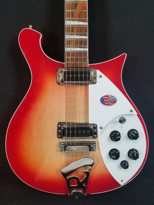 Rickenbacker 620 Fire Glo Deluxe Bound Body & Neck, Inlays, 21 Fret, 2 Pickups, Wired For Stereo