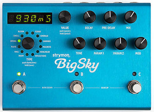 Strymon BigSky Reverberator Reverb Effects Pedal