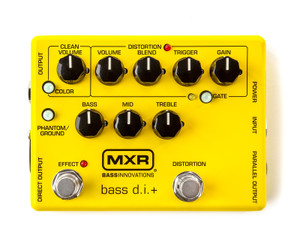 MXR M80Y Bass DI+ Special Edition Direct Box and Preamp with Distortion, Yellow MXR M80Y Bass DI+ Special Edition Direct Box and Preamp with Distortion, Yellow