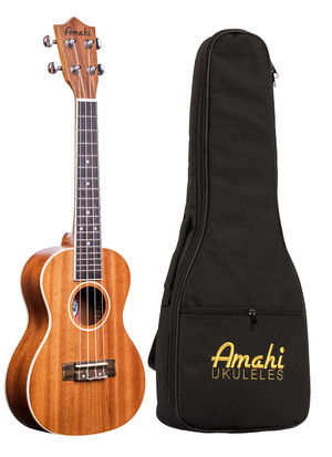 Amahi UK217C Select Mahogany, Bound Body & Neck, Concert Ukulele