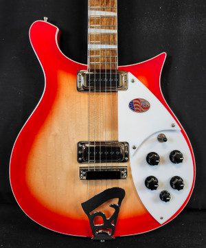 Rickenbacker 620 Fire Glo, Stereo, Gotoh Tuners, Rosewood FB, HSC 2025