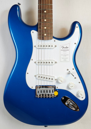 Fender Standard Stratocaster Electric Guitar Laurel Fingerboard, White Pickguard, Aqua Marine Metallic Fender Standard Stratocaster Electric Guitar Laurel Fingerboard, White Pickguard, Aqua Marine Metallic