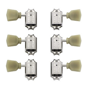 Gibson PMMH-010 Vintage Nickel Machine Heads W/ Pearloid Buttons Gibson PMMH-010 Vintage Nickel Machine Heads W/ Pearloid Buttons