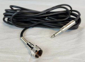 Vintage-style Microphone Cable W/ Type Screw-On Connector & ¼-inch TS (male) Plug 20 Ft.