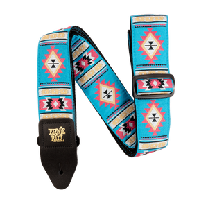 Ernie Ball P05326 Classic Jacquard Guitar Strap/Bass Strap - Sedona Blue