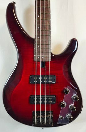Yamaha TRBX604FM DRB 4-String Electric Bass Guitar Dark Red Burst