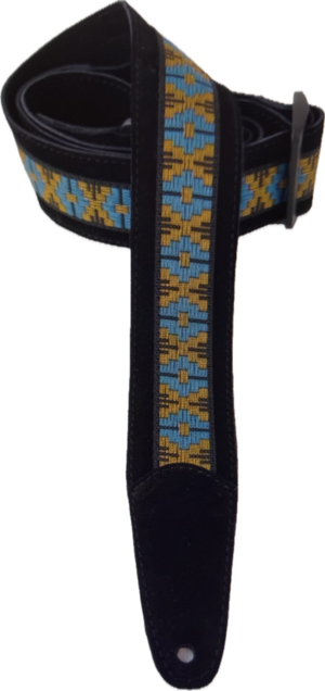 Henry Heller HP-2BLK-03 Peruvian 2" Guitar Strap, Black