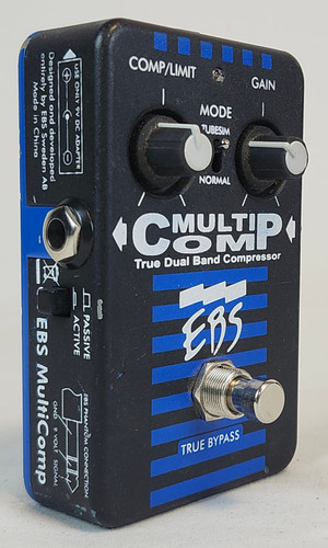 Pre Owned EBS MultiComp Analog, High-Performance Multi-Band Compressor Stompbox, Effect Pedal
