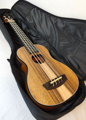 Kala UBASS-TEAK-FS Teak Acoustic-Electric U•BASS W/Bag
