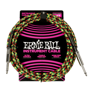 Ernie Ball P06480 Braided Instrument Cable Straight/Straight 10ft - Good Vibrations