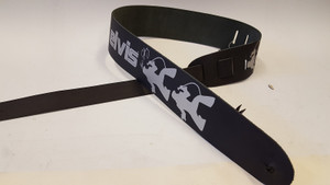 Perri's Leather P25EPSS-857 Elvis Presley Silk Screen Silver Butterfly Poses 2.5” Leather Guitar Strap Perri's Leather P25EPSS-857 Elvis Presley Silk Screen Silver Butterfly Poses 2.5” Leather Guitar Strap