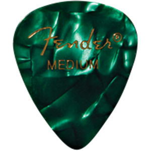 Fender 351 Shape Premium Picks, 12 Pack, Green Moto, Medium 1980351871 Fender 351 Shape Premium Picks, 12 Pack, Green Moto, Medium 1980351871