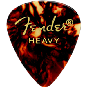 Fender Classic Tortoise Shell Picks, 351 Shape, Heavy, Pack of 12 Fender Classic Tortoise Shell Picks, 351 Shape, Heavy, Pack of 12