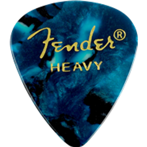 Fender 351 Shape Premium Picks, 12 Pack, Ocean Turquoise, Heavy 1980351908
