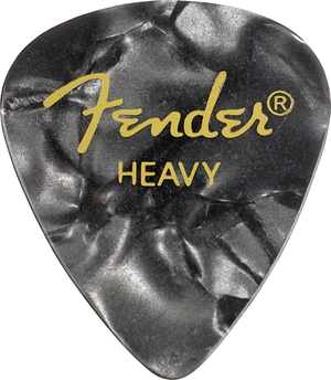 351 Premium Guitar Pick Heavey Black Moto 12 Count