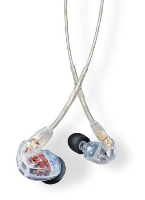 Shure SE535-CL Professional Sound Isolating Triple Driver Earphone With Detachable Cable (clear)