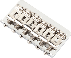 Fender Non Tremolo 6-Saddle Hardtail Classic/Standard Series Stratocaster Bridge Assembly Chrome Fender Non Tremolo 6-Saddle Hardtail Classic/Standard Series Stratocaster Bridge Assembly Chrome