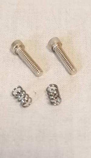 Two Set of Hex Screw and Spring for Height Adjustment on All Rickenbacker Guitar Bridge