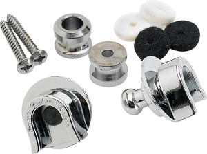 Fender Strap Locks and Buttons Chrome Set of 2 (099-0690-000)