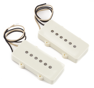 Pure Vintage '65 jazzmaster Electric Guitar Pickup Set, of 2 Vintage White