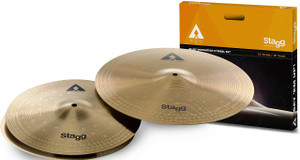 Stagg Copper-Steel Alloy Innovation Cymbal Set includes16 Inch Crash, 13 Inch HiHats