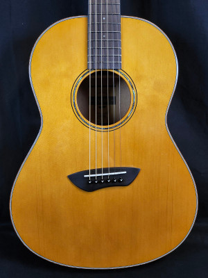 Yamaha CSF3M All-Solid Parlor Guitar, Piezo Pickup, Vintage Natural, W/Bag