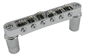 GB-0596-010 Chrome Roller Tunematic Electric Guitar Bridge with Large Holes