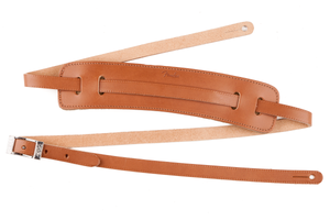 Deluxe Vintage Style Leather Guitar Strap, Natural 099-0664-021