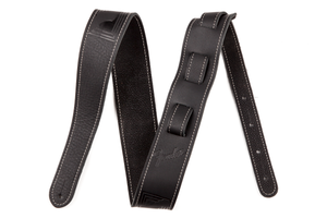 Monogram Leather Guitar Strap, Black