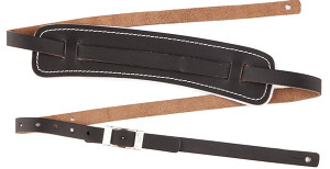 Fender Standard Vintage Style Leather Guitar Strap, Black