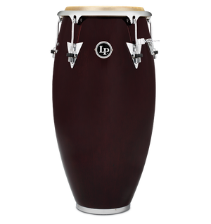 Latin Percussion LP552X-DW Classic Model Wood 12-1/2 inch Tumbadora, Wine Red Chrome Hardware