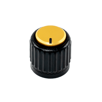 D'Addario LokNob Large Knob for Amplifiers, Effects Pedals, Instruments, Live/studio Gear, Black/Gold