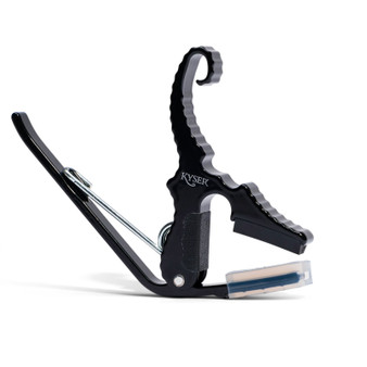 Kyser Quick-Change Acoustic Guitar Short Cut 3 String Guitar Capo - Black (KG3B)