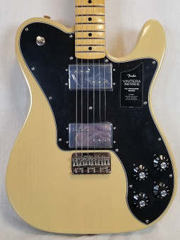 Fender Vintera '70s Telecaster Deluxe Electric Guitar, Maple Fingerboard, Vintage Blonde W/bag