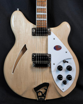 Rickenbacker 360 Maple Glo Semi-Hollow Guitar, 21 Fret, Gotoh Tuners, Rosewood FB, Stereo, HSC
