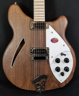 Rickenbacker Deluxe thinline, semi-acoustic Walnut body Electric Guitar, Maple fingerboard, inlaid neck, 360W