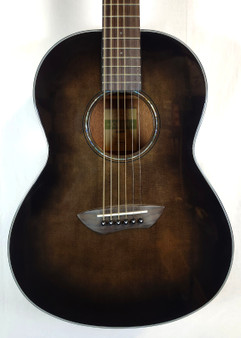 Yamaha CSF Series Parlor Guitar, Solid Spruce Top, Undersaddle Pickup, Trans Black, W/Bag CSF1M