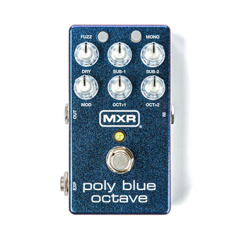 MXR M306 Poly Blue Octave Classic Pitchshifting W/ Fuzz and Modulation Guitar Effect Pedal
