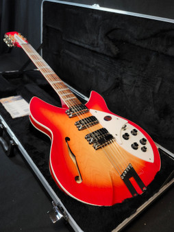 Rickenbacker 1993 Plus 12-String Semi-Hollow Guitar, Fire Glo, 3 Toaster Pickups, Stereo, HSC