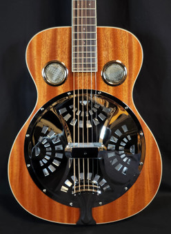 Regal RD-30M Studio Series Roundneck Resophonic Guitar,  Natural Mahogany