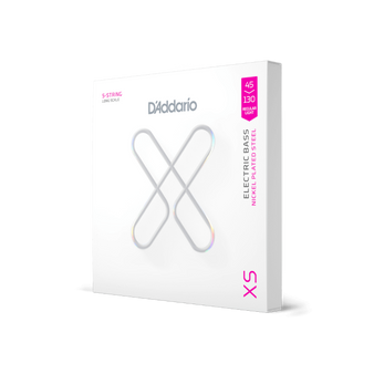 D'Addario XSB45130 45-130 Regular Light, 5 String Long Scale Coated Bass Guitar Strings