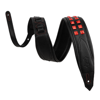 Levy's M81GRPDX-BL Rebel Leathers Series Guitar Strap