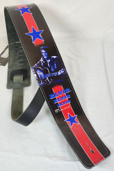 Perri's Leather P35EPV-828 Elvis Presley -Stars Leather Guitar Straps Perri's Leather P35EPV-828 Elvis Presley -Stars Leather Guitar Straps