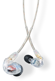 Shure SE425-CL Sound Isolating Dual Driver Earphone with Detachable Cable, Clear