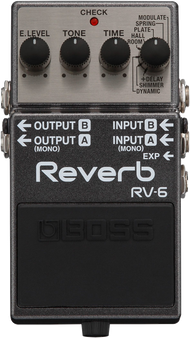 Boss RV-6 Digital Delay/Reverb Guitar Effects Pedal With Newly Developed Algorithm