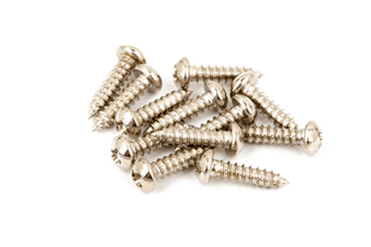 Fender Pure Vintage Tuning Machine Mounting Screws, Nickel-Plated, (12)