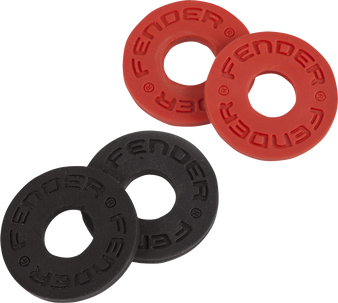 Fender Strap Blocks (2 Pair) a Pair In Black, a Pair In Red Fender Strap Blocks (2 Pair) a Pair In Black, a Pair In Red