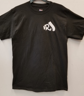 Cotton Preshrunk Large T-Shirt. R Tailpiece Logo On Front, Guitar Image On Back. Black